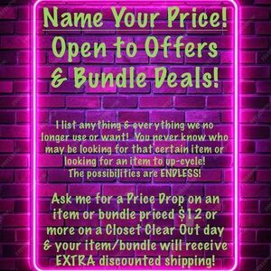 Make An Offer! Price Drops Offered so YOU Receive EXTRA Discounted Shipping 🥰